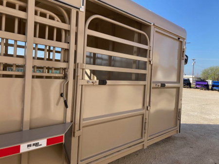 New 2024 Big Bend GN 24' X 6'8" Stock Trailer With Deluxe Tack/Butterfly Gate
