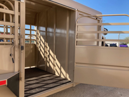 New 2024 Big Bend GN 24' X 6'8" Stock Trailer With Deluxe Tack/Butterfly Gate