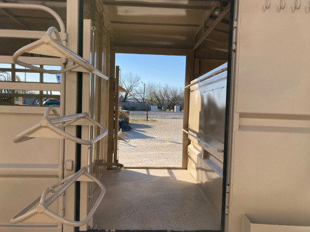 New 2024 Big Bend GN 24' X 6'8" Stock Trailer With Deluxe Tack/Butterfly Gate