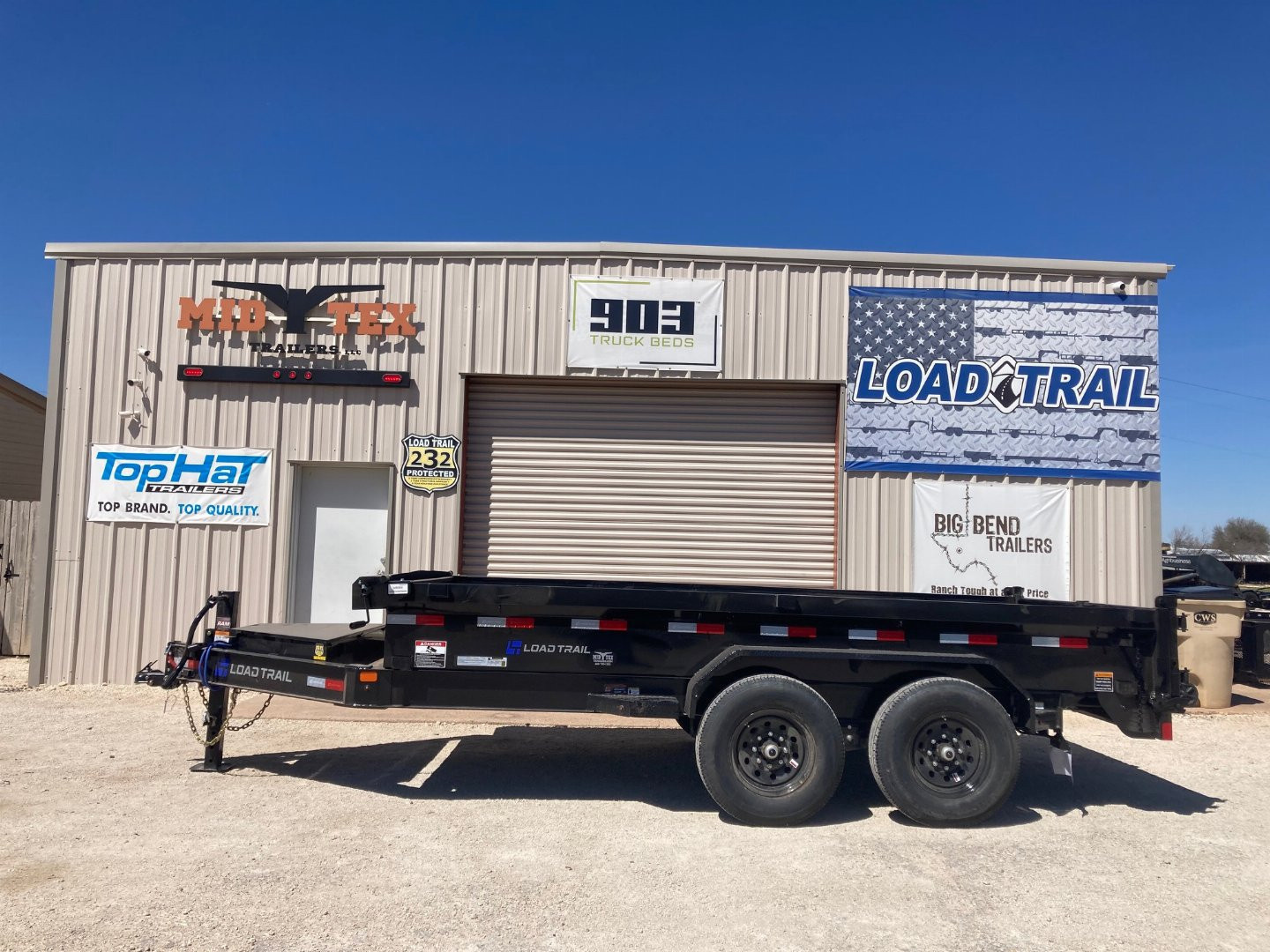 New 2025 Load Trail 14' x 83" Tandem Axle Dump Trailer 8" I-Beam Frame