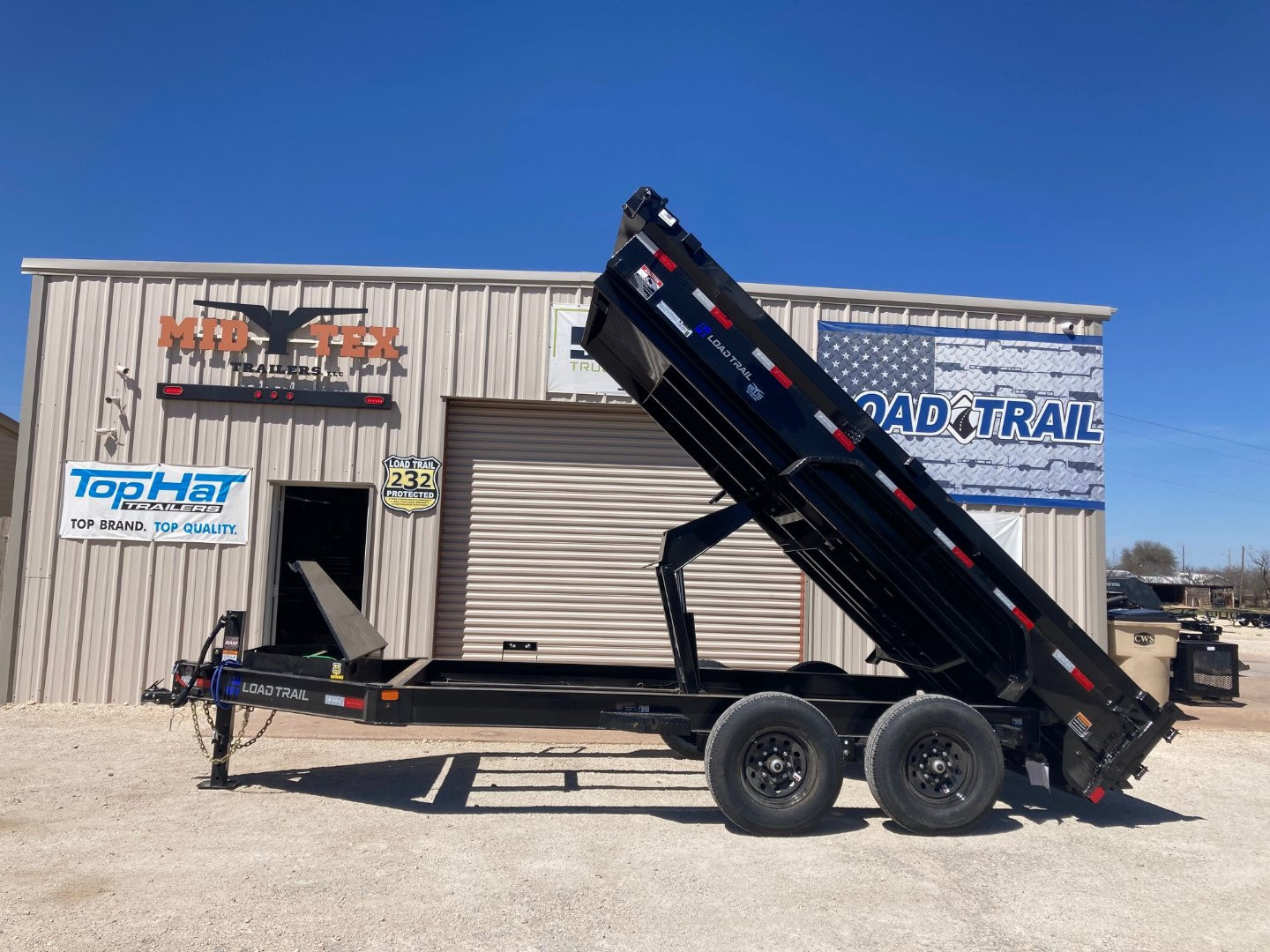 New 2025 Load Trail 83" x 14' Tandem Axle Dump 8" I-Beam Frame