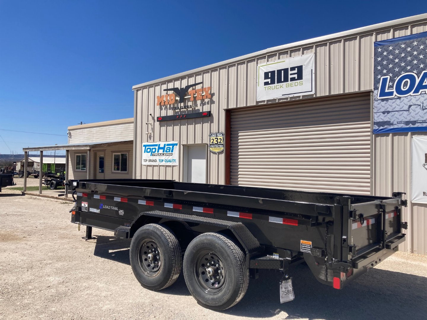 New 2025 Load Trail 14' x 83" Tandem Axle Dump Trailer 8" I-Beam Frame