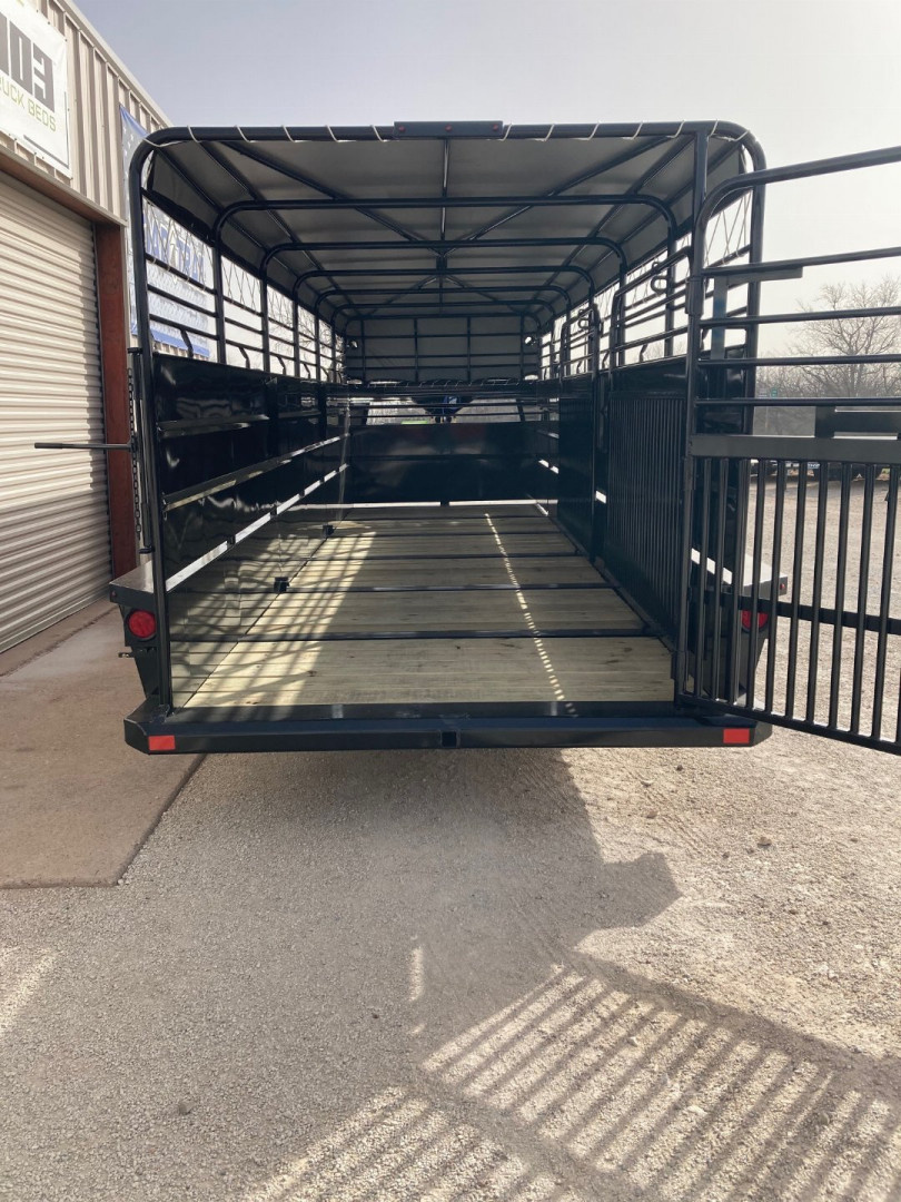 New 2025 Delco 24'x6'8" Gooseneck Stock Trailer