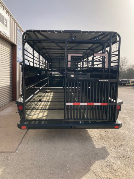 New 2025 Delco 24'x6'8" Gooseneck Stock Trailer