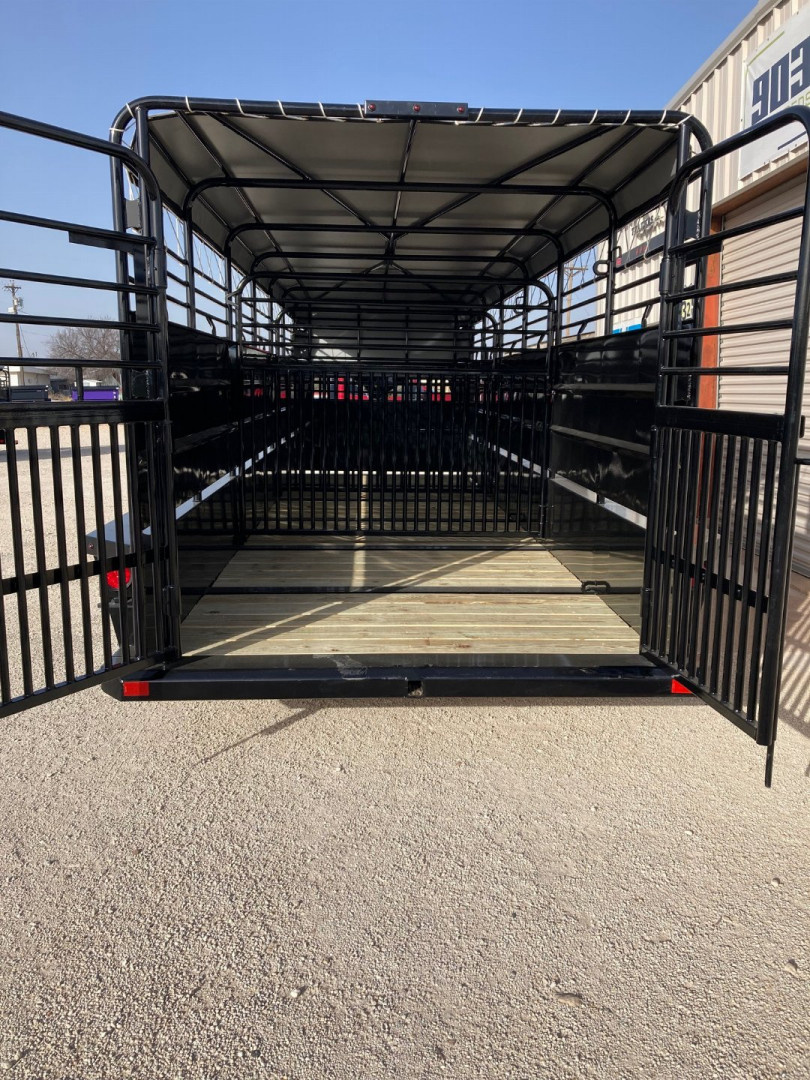 New 2025 Delco 24'x6'8" Gooseneck Stock Trailer