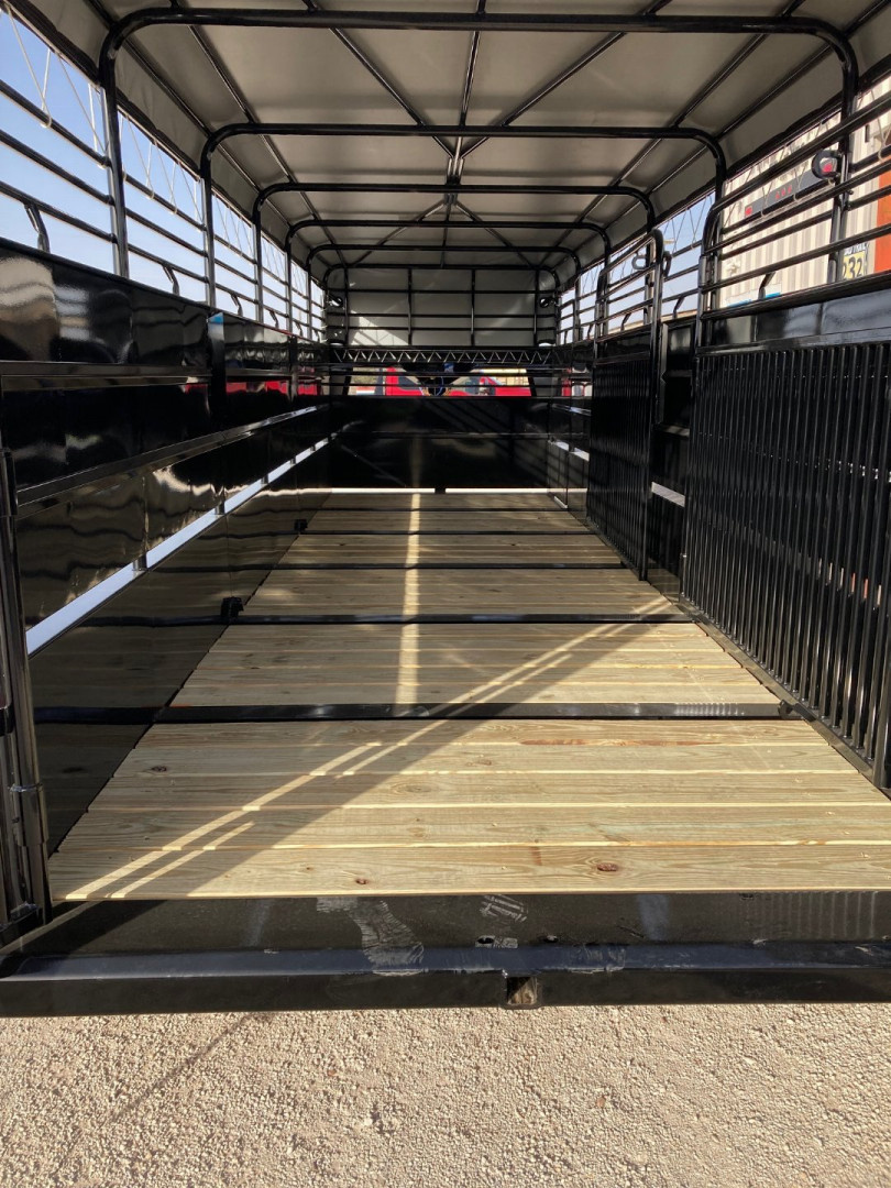 New 2025 Delco 24'x6'8" Gooseneck Stock Trailer