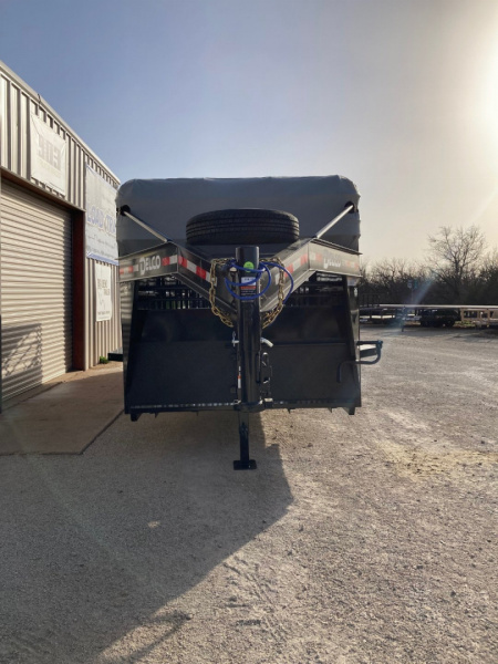 New 2025 Delco 24'x6'8" Gooseneck Stock Trailer