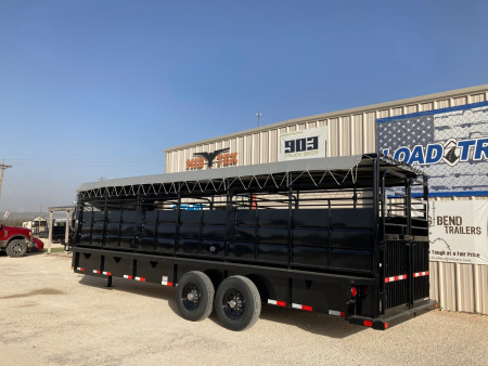 New 2025 Delco 24'x6'8" Gooseneck Stock Trailer
