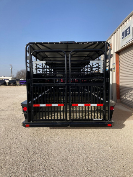 New 2025 Delco 24'x6'8" Gooseneck Stock Trailer