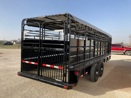 New 2025 Delco 24'x6'8" Gooseneck Stock Trailer