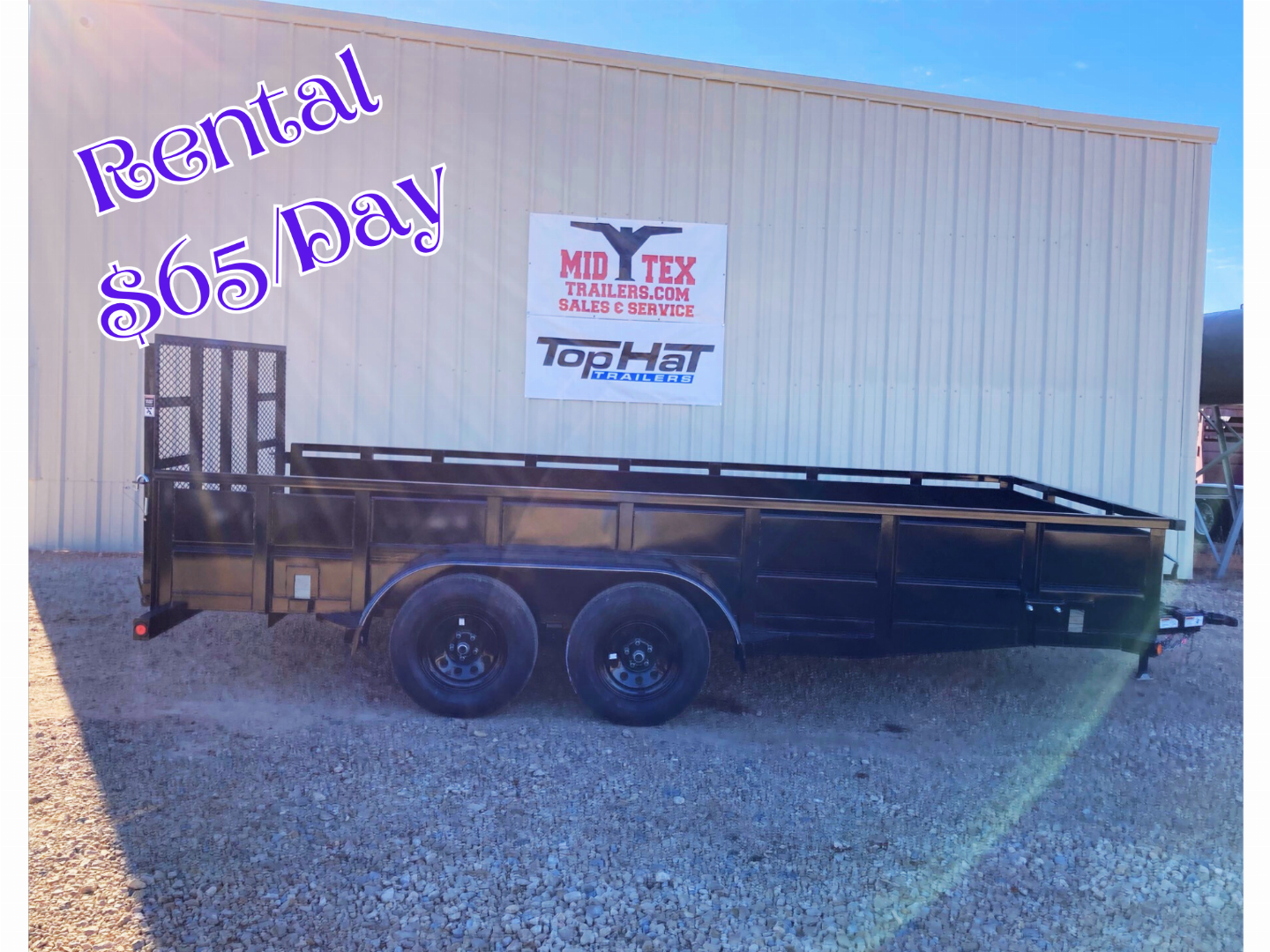New Rental 2025 Top Hat RA16X83 Utility Trailer