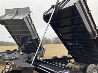 New Sure-Trac 7x14 Low Profile Telescopic Lift  Dump Trailer