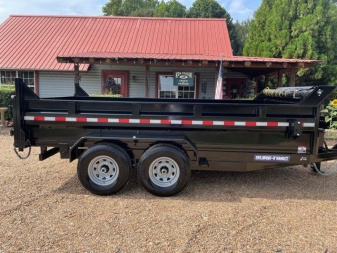 New Sure-Trac 7x14 Low Profile Dump Trailer w/ Scissor Lift