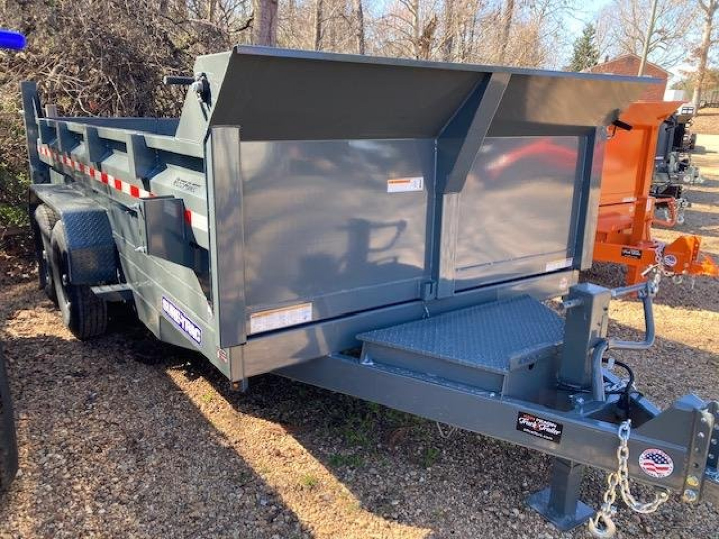 New 2026 Sure-Trac 7X14 14K Low Pro Scissor Lift Dump Trailer