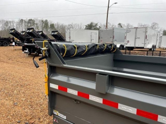 New 2026 Sure-Trac 7X14 14K Low Pro Scissor Lift Dump Trailer