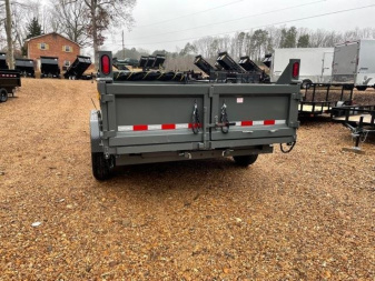New 2026 Sure-Trac 7X14 14K Low Pro Scissor Lift Dump Trailer