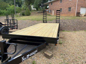 New Nolan Manufacturing 24' 14k Open Deckover Equipment Trailer