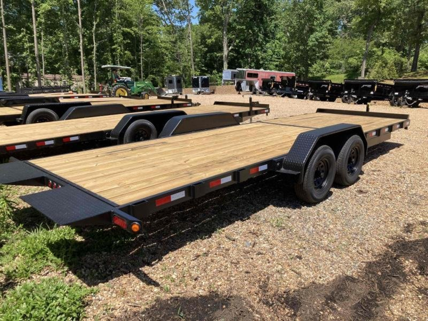 New Nolan Manufacturing 7x22 14K Half Tilt Trailer Open Equipment Trailer