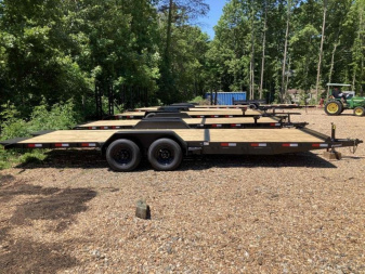 New Nolan Manufacturing 7x22 14K Half Tilt Trailer Open Equipment Trailer