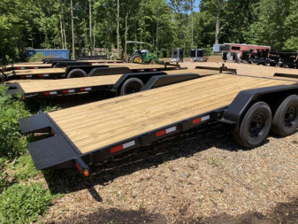 New Nolan Manufacturing 7x22 14K Half Tilt Trailer Open Equipment Trailer