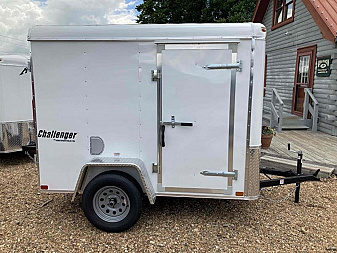 New Homesteader 5X8CS Enclosed Trailer w/Rear Swing Door