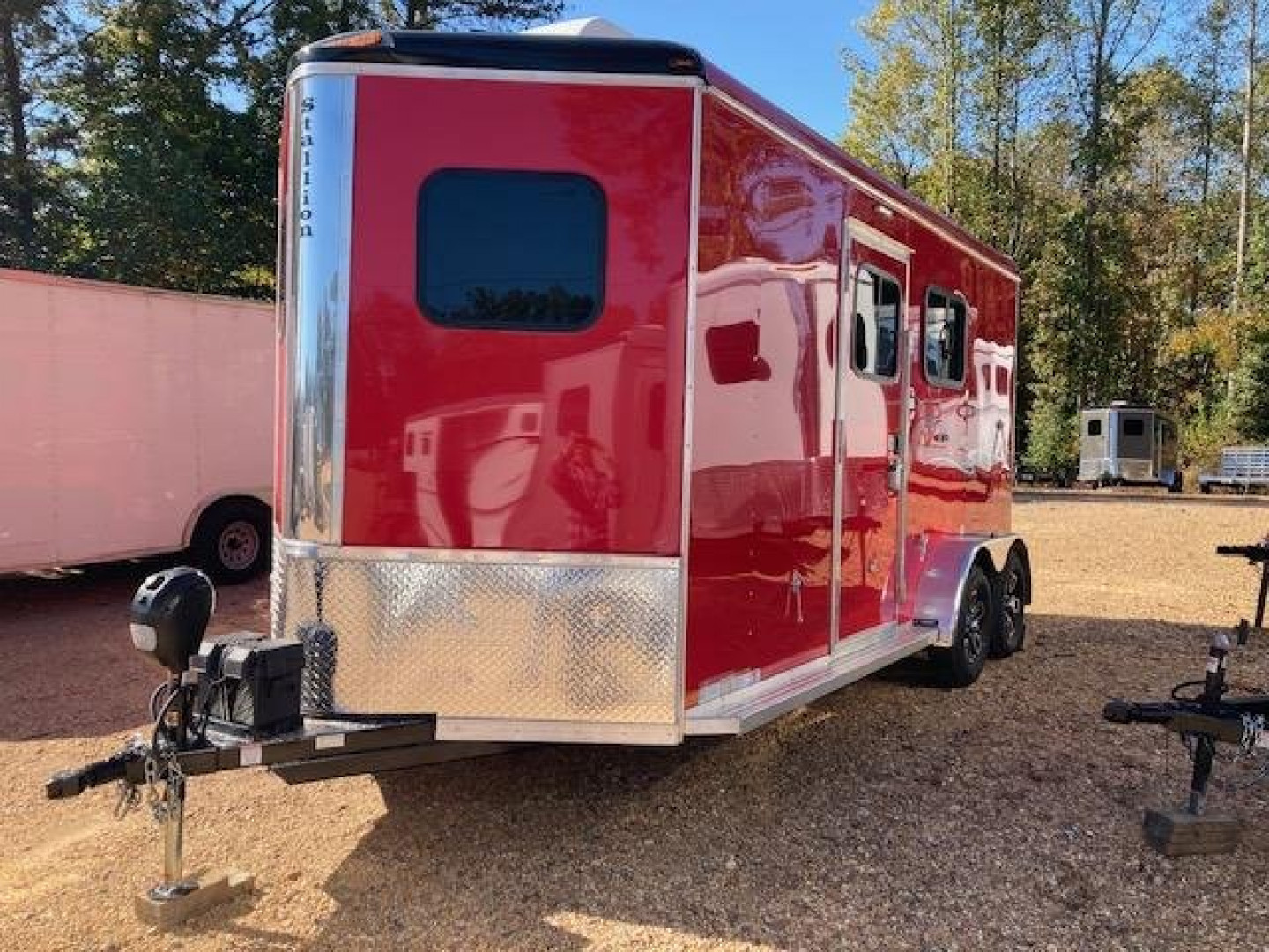 New Homesteader 2 Horse Bumper Pull Slant Load Trailer w/ Extended Tack, AC, Awning CUSTOM ORDER