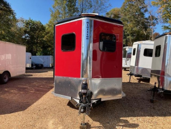 New Homesteader 2 Horse Bumper Pull Slant Load Trailer w/ Extended Tack, AC, Awning CUSTOM ORDER