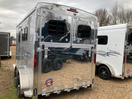 New Homesteader Trailer 214FB 2 Horse Direct Load Warmblood Horse Trailer