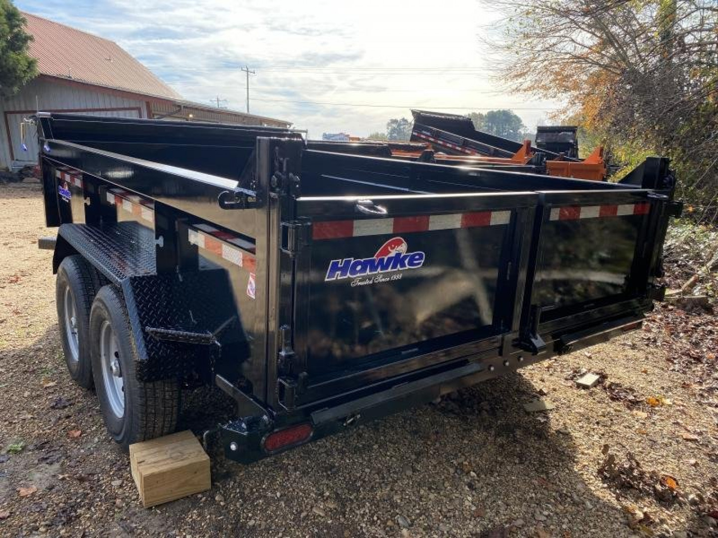 New 2026 Hawke 7X12 12K Low Pro Dump Trailer