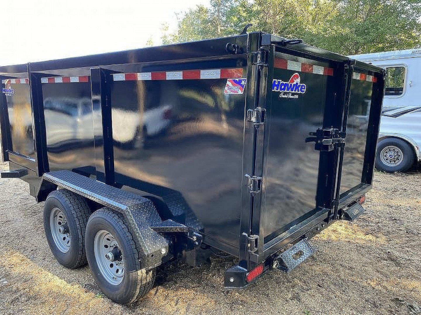New 2026 Hawke Trailers Hawk 7x14.48" Side Walls 14k Dump Trailer
