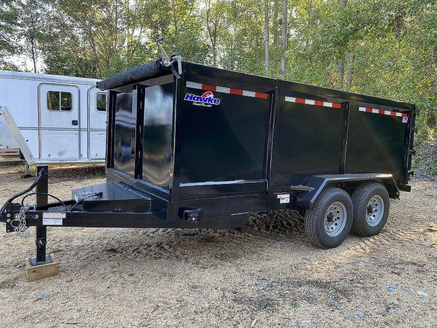 New 2026 Hawke Trailers Hawk 7x14.48" Side Walls 14k Dump Trailer