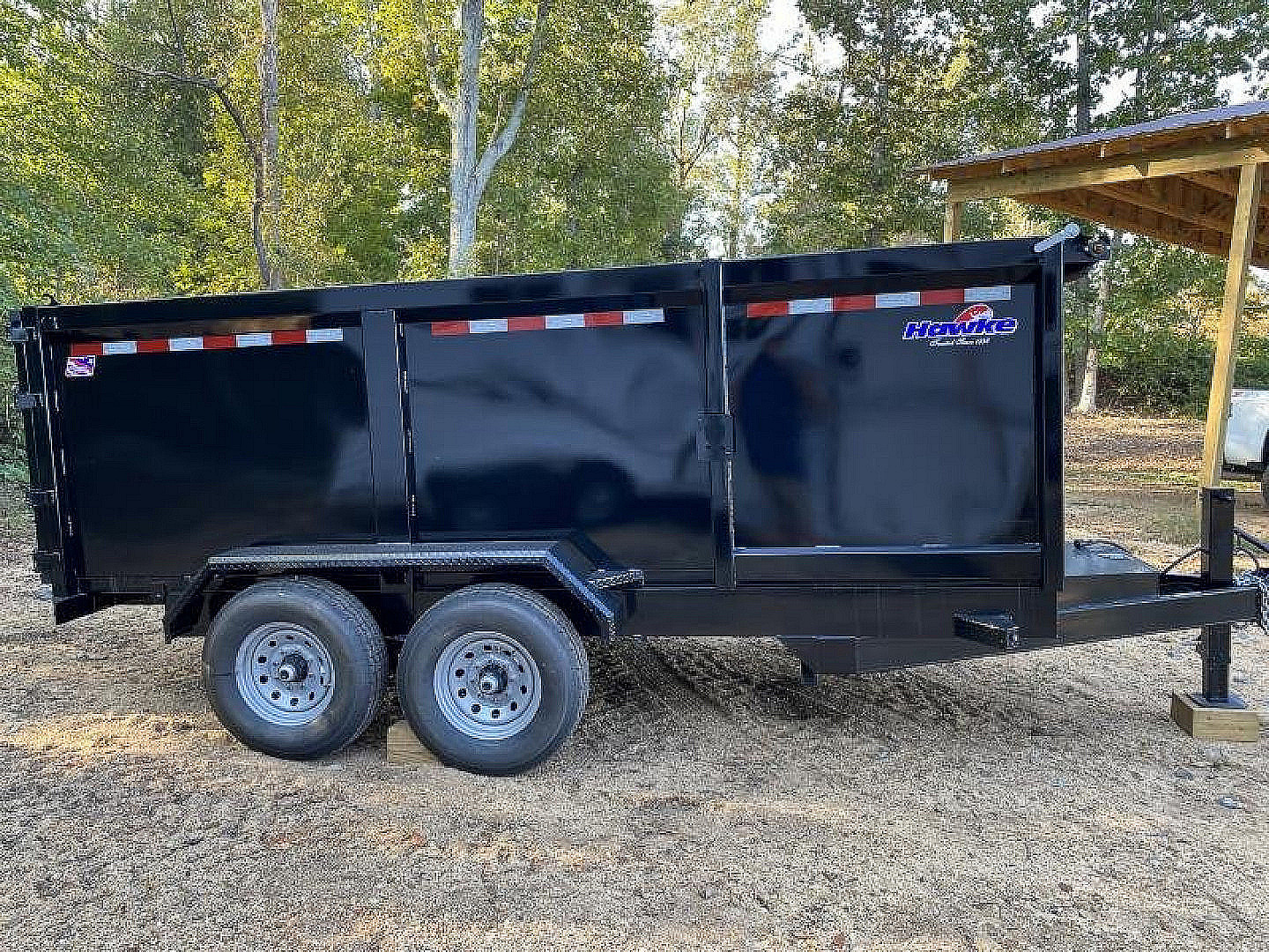 New 2026 Hawke Trailers Hawk 7x14.48" Side Walls 14k Dump Trailer