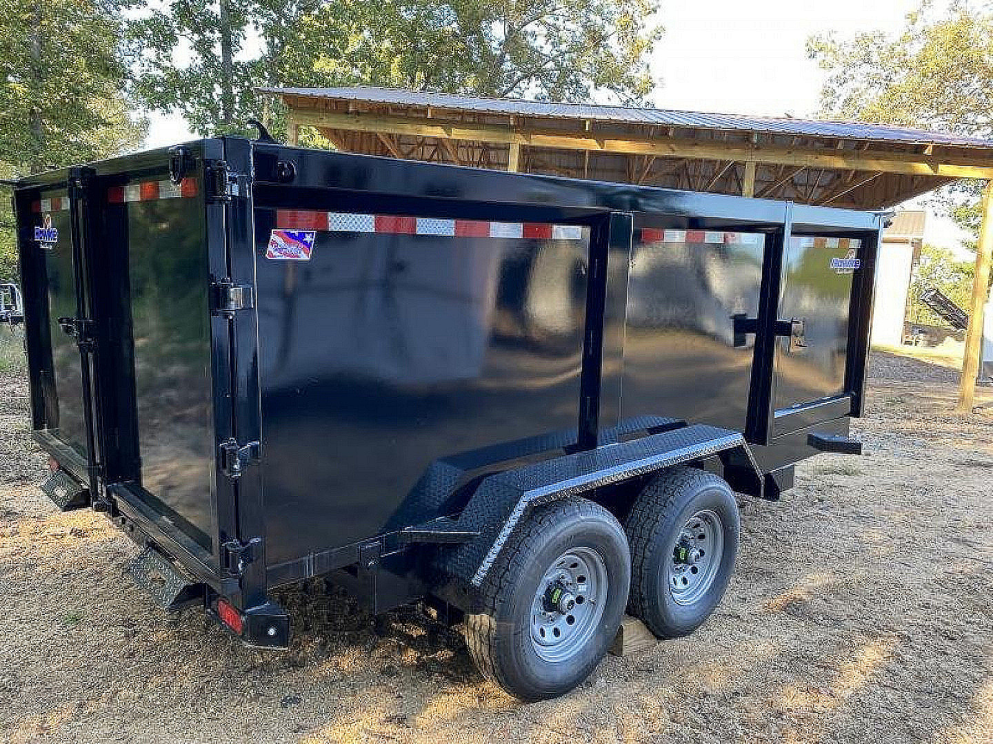 New 2026 Hawke Trailers Hawk 7x14.48" Side Walls 14k Dump Trailer