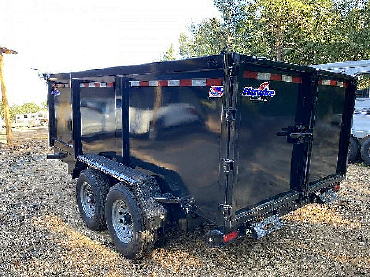 New 2026 Hawke Trailers Hawk 7x14.48" Side Walls 14k Dump Trailer