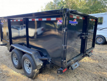 New 2026 Hawke Trailers Hawk 7x14.48" Side Walls 14k Dump Trailer