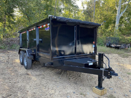 New 2026 Hawke Trailers Hawk 7x14.48" Side Walls 14k Dump Trailer