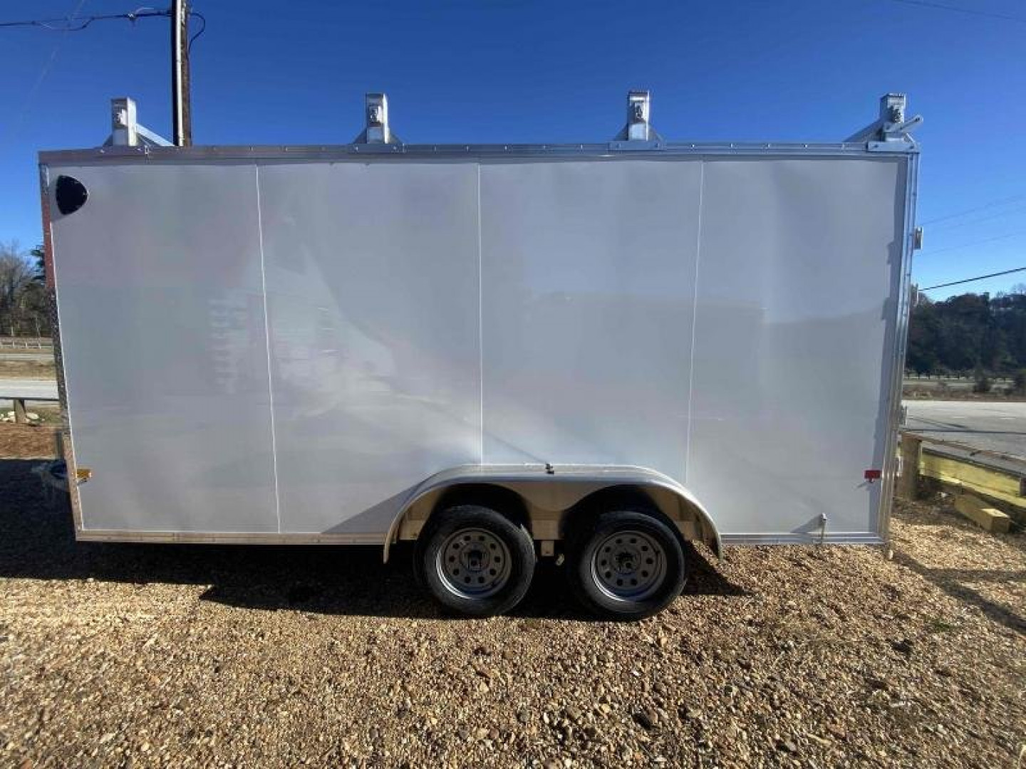 New 2024 EZ Hauler 7x16 Ultimate  Contractor Cargo Aluminum Trailer