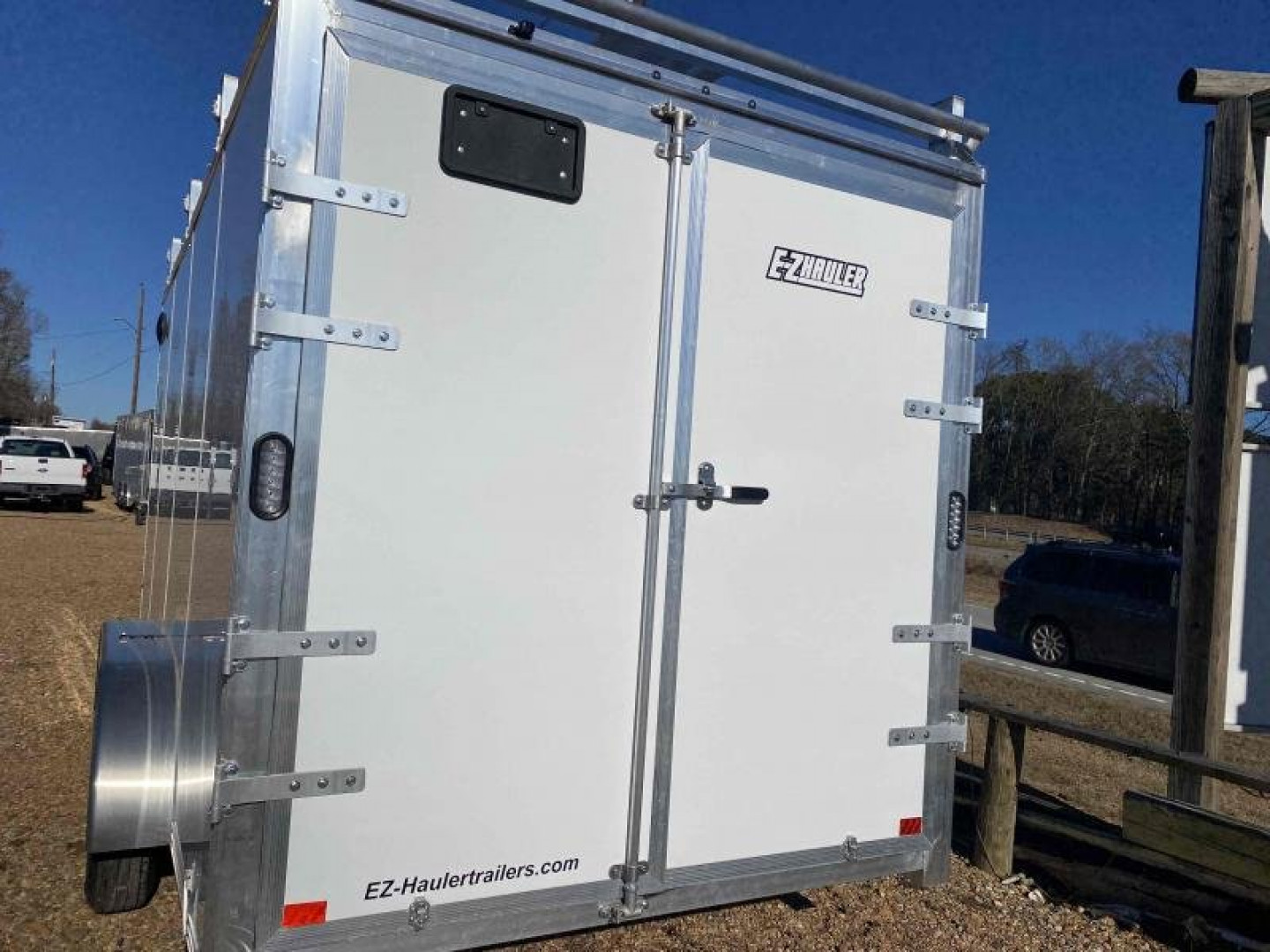 New 2024 EZ Hauler 7x16 Ultimate  Contractor Cargo Aluminum Trailer