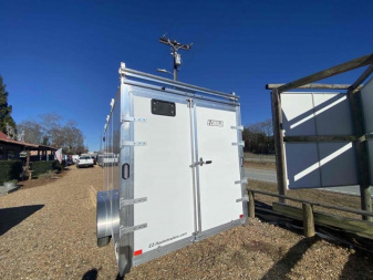 New 2024 EZ Hauler 7x16 Ultimate  Contractor Cargo Aluminum Trailer