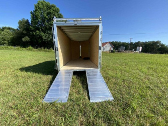 New 2024 EZ Hauler 7x16 Ultimate  Contractor Cargo Aluminum Trailer