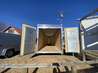 New 2024 EZ Hauler 7x16 Ultimate  Contractor Cargo Aluminum Trailer