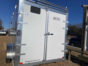 New 2024 EZ Hauler 7x16 Ultimate  Contractor Cargo Aluminum Trailer