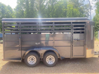 New 2026 Delta Mfg 16' STOCK BUMPER PULL Horse Trailer