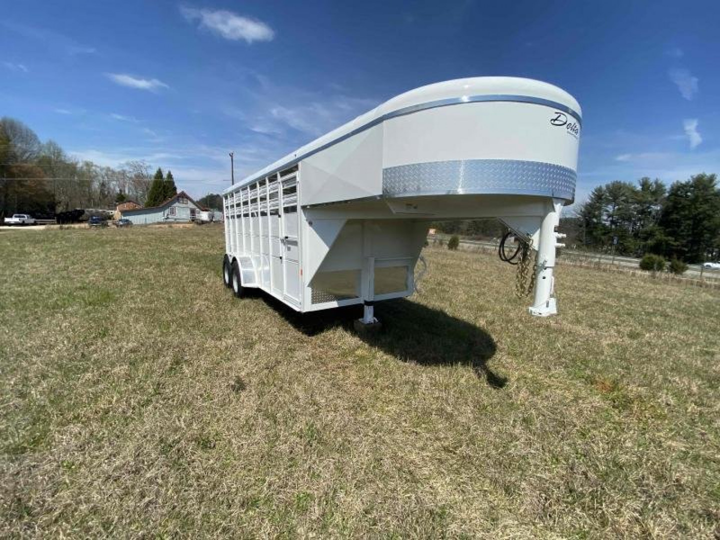 New 2026 Delta Mfg 500 Gooseneck Stock Trailer Horse Trailer