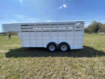 New 2026 Delta Mfg 500 Gooseneck Stock Trailer Horse Trailer
