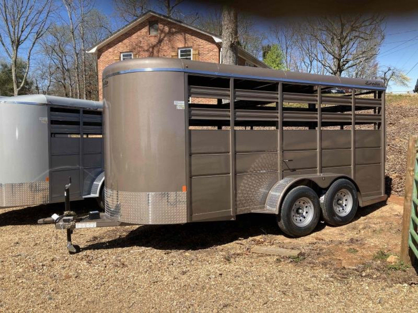 New 2026 Delta Mfg 16' STOCK BUMPER PULL Horse Trailer