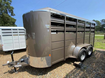 New Delta Manufacturing 16' STOCK BUMPER PULL Horse Trailer