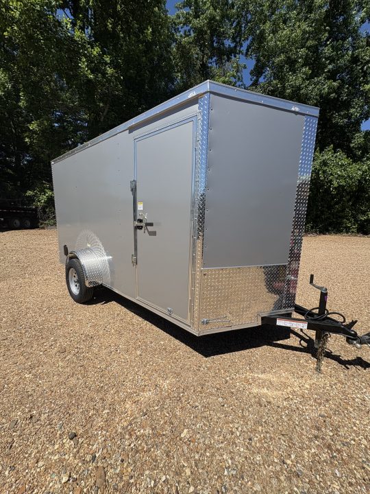 New 2027 Choice Cargo 6x12 Single Axle Enclosed Trailer w/Rear Ramp