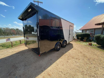 New 2026 Choice Cargo 8.5X18 10K Tandem Axle Enclosed Car Hauler Car / Racing Trailer