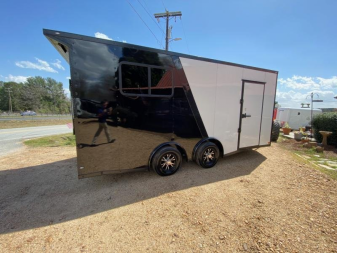 New 2026 Choice Cargo 8.5X18 10K Tandem Axle Enclosed Car Hauler Car / Racing Trailer